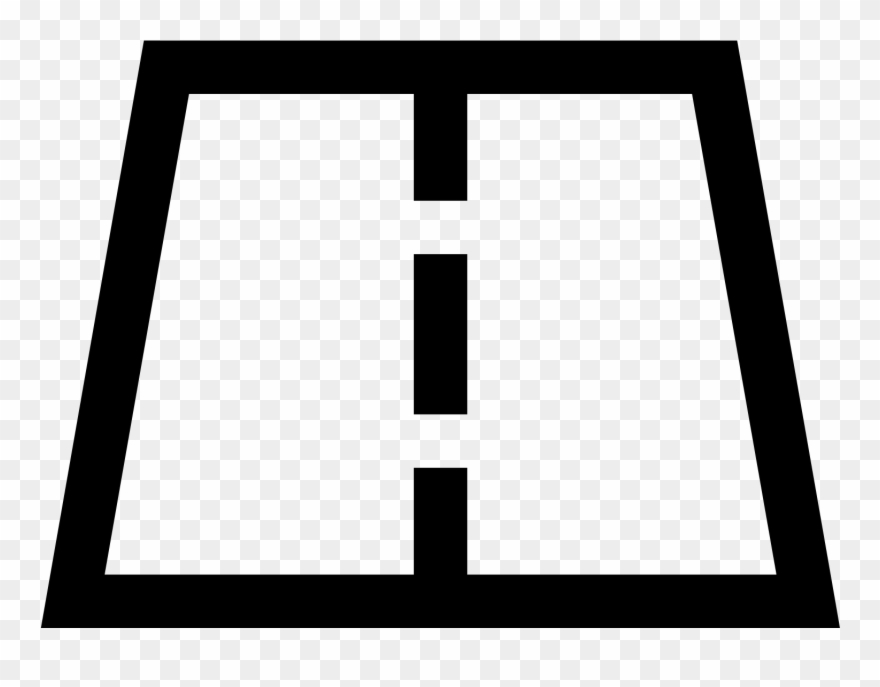 This Is A Picture Of A Road That Has Two Lanes - Road Clipart