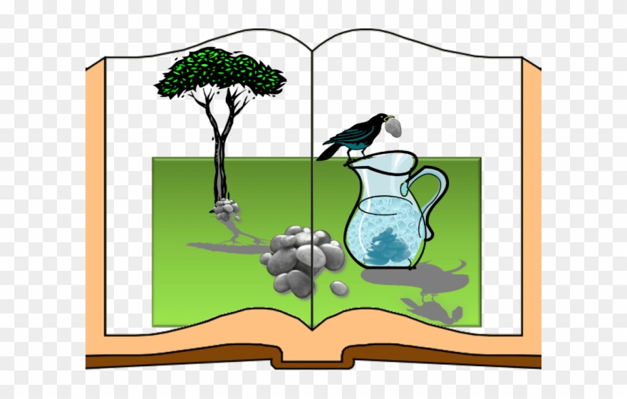 Pitcher Clipart Narrow Neck - The Crow And The Pitcher - Png Download