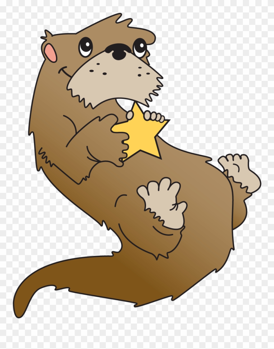 Otters - Cartoon Clipart