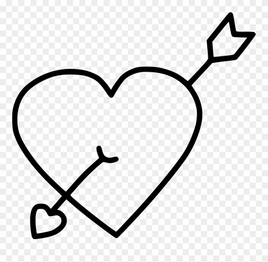 Clip Library Stock Arrow Marriage Png Icon Free Download - Cupid Heart Png Transparent Png