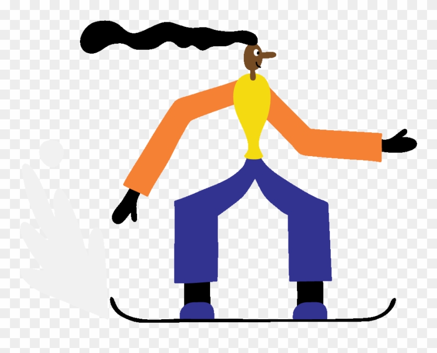 Snowboarding Winter Sports Sticker By Lawrence Slater - Winter Sport Clipart