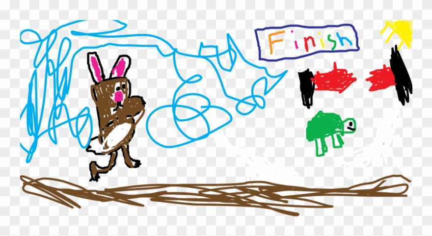 Once Upon A Time There Was A Hare Who Was Teasing A - Tortoise Clipart