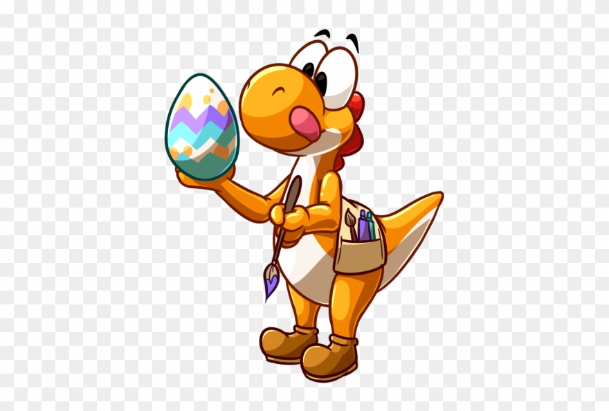 Easter Yoshi - Cartoon Clipart