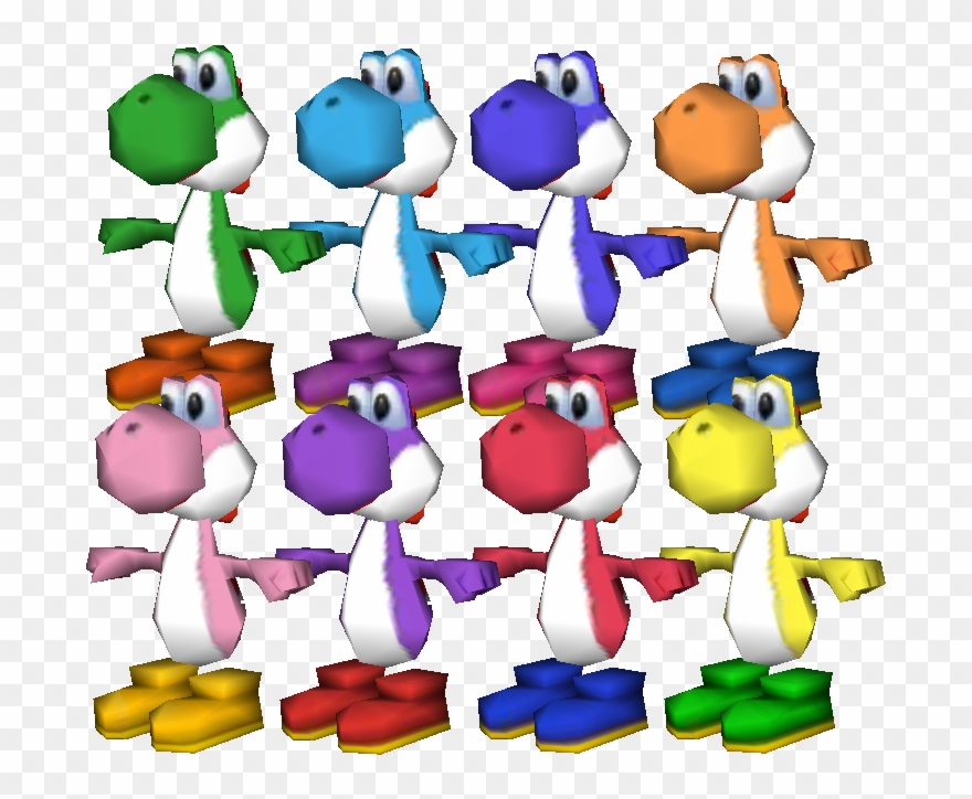 Download Zip Archive - Yoshis New Island Yoshi Model Clipart