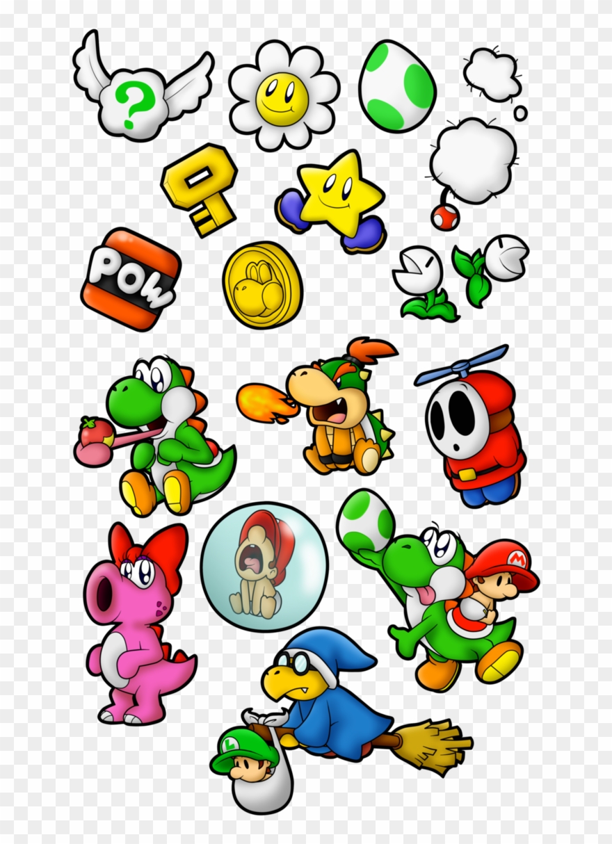 Commish Yoshi S Madness By Superlakitu On - Personajes De Yoshi Island Clipart