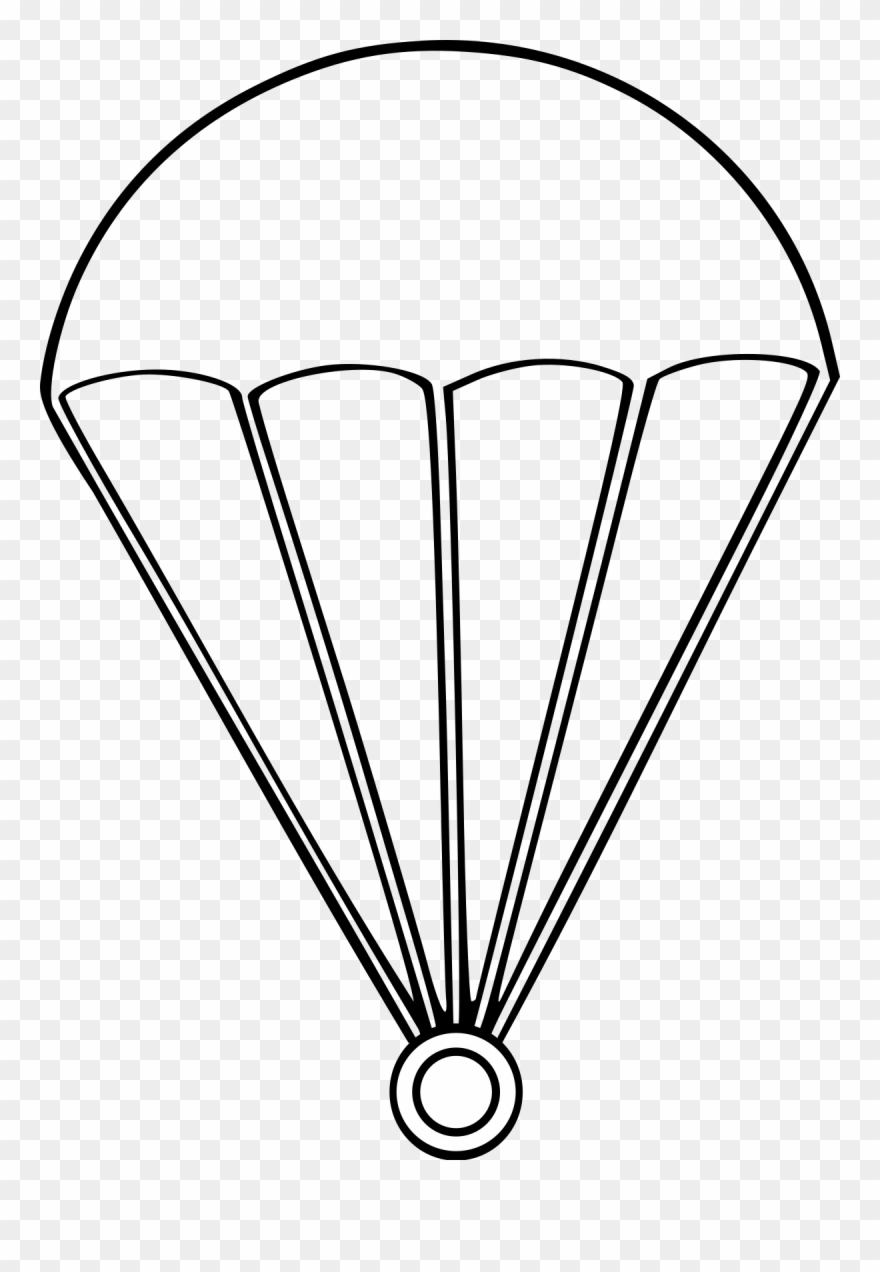 Parachute Clipart Drawing - 1st Parachute Division Germany - Png Download
