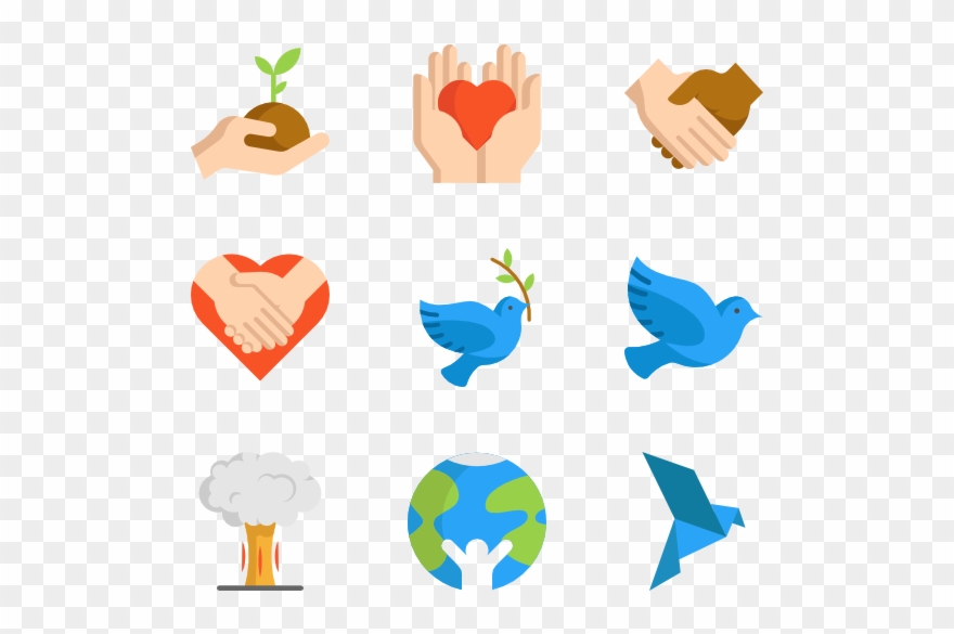 Jpg Black And White Icon Packs Svg Psd Png Eps - Peace Icons Clipart