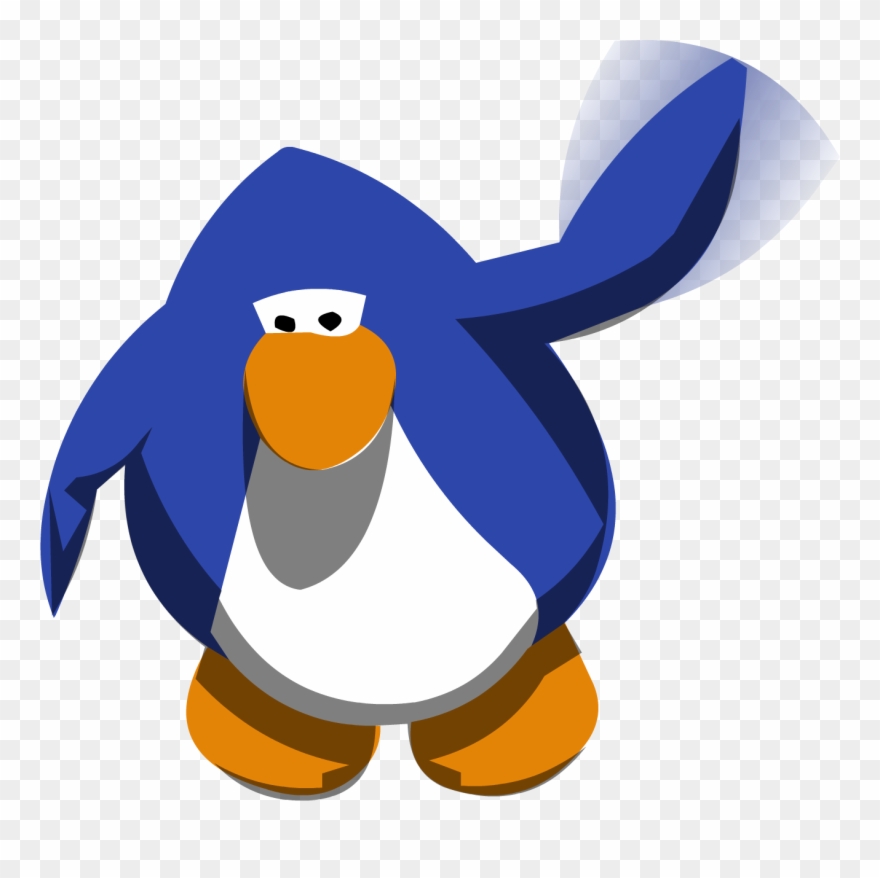 Club Penguin Penguin Waving Clipart