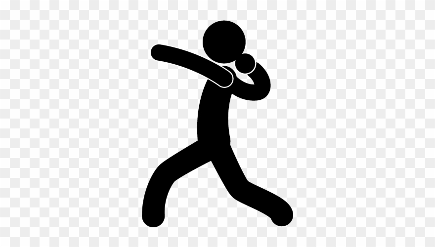 Image Black And White Library Discus Track And Field - Shot Put Clip Art - Png Download