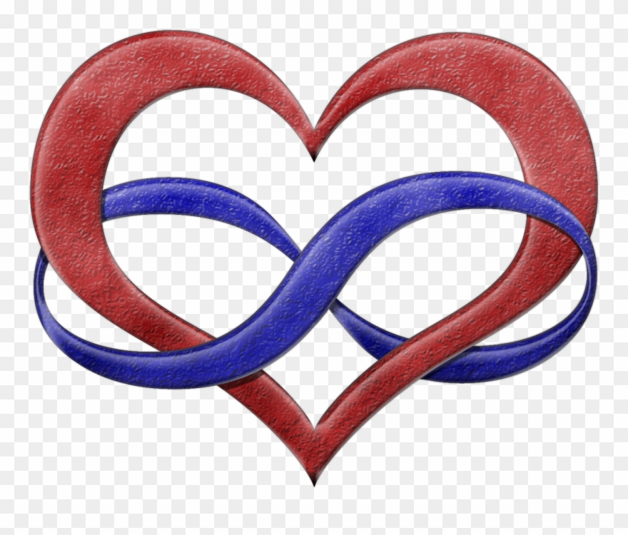 Clip Art Poly Symbol - Infinity Heart Polyamory - Png Download