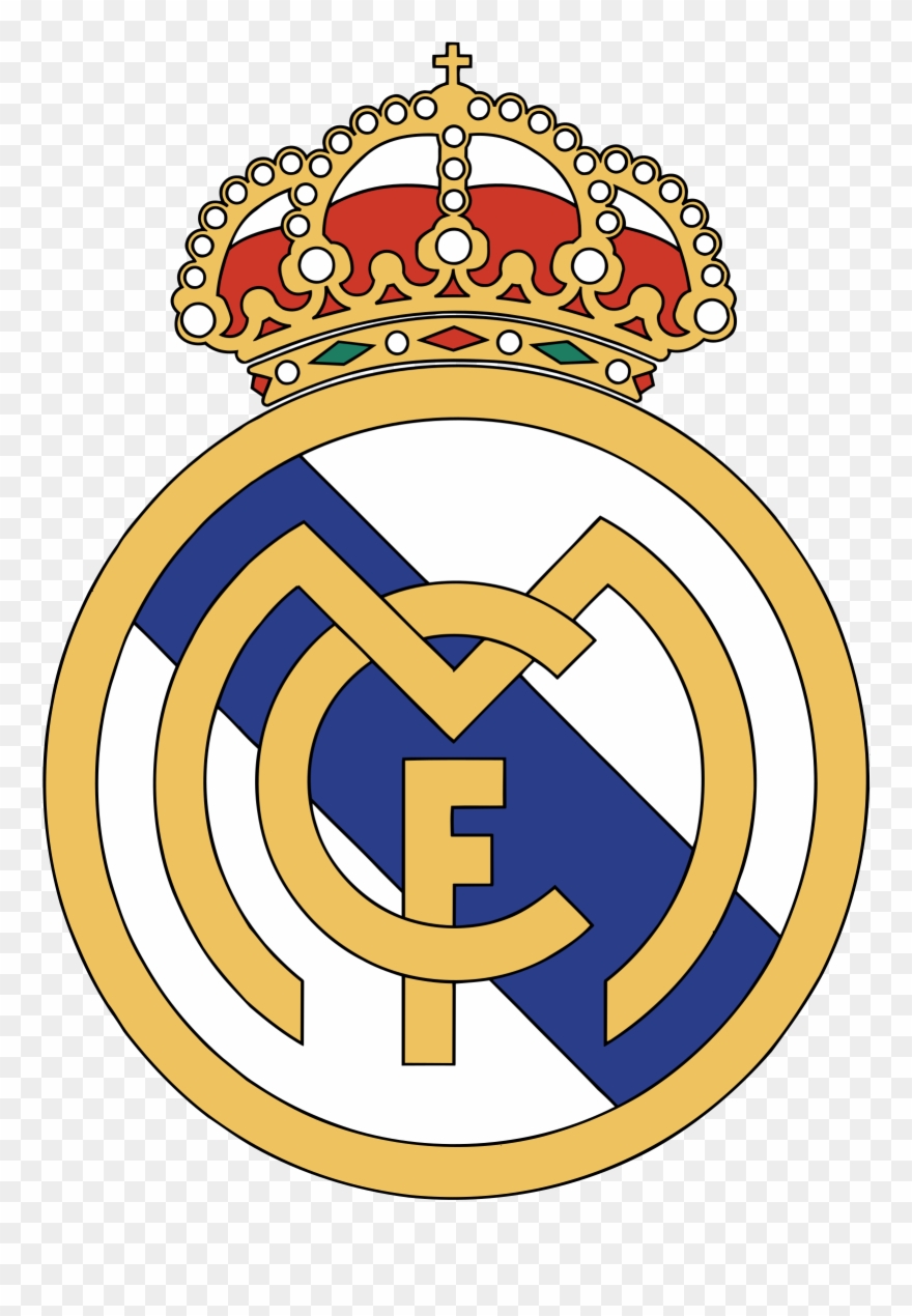 Clip Art C F Transparent Svg - Dls 18 Logo Real Madrid - Png Download