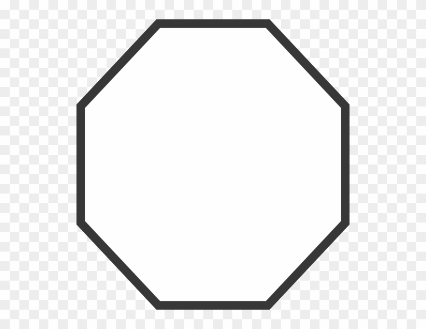 17,13kb Octagon Clipart Black And White - Symmetry - Png Download