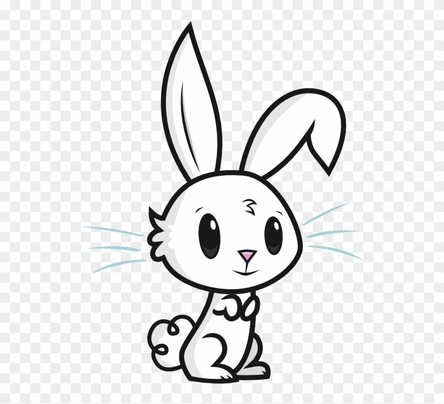 Angel The Bunny - Draw A Bunny Clipart
