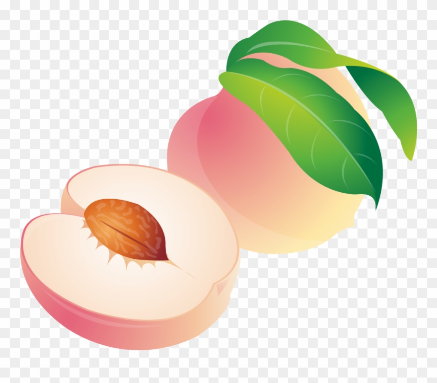 Peach Cartoon Clipart