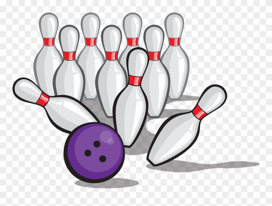 Bowling Pin Bowling Ball Clip Art - Bowling Zipper Pull/ Bag Tag 1.5 Inch Charm Personalized - Png Download