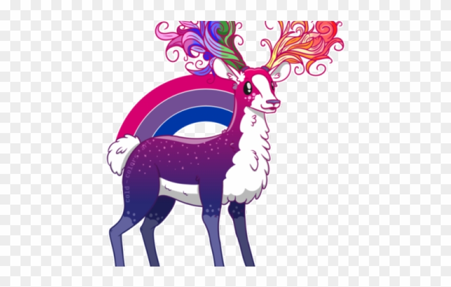 Dear Clipart Deer Herd - Bisexual Animal - Png Download