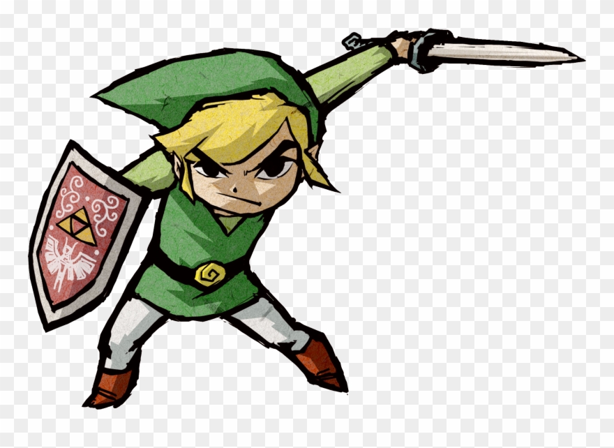 Rare Official Art Modern - Link Zelda Wind Waker Clipart