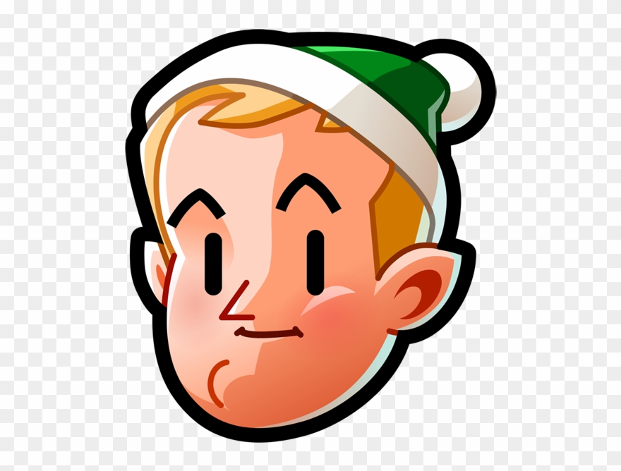 Elf Elf Face Head Holiday Noel Christmas Logo Icon Clipart