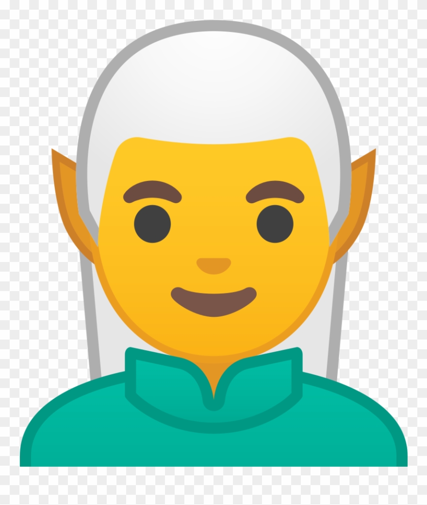 Man Elf Icon - Emoji De Bombero Clipart