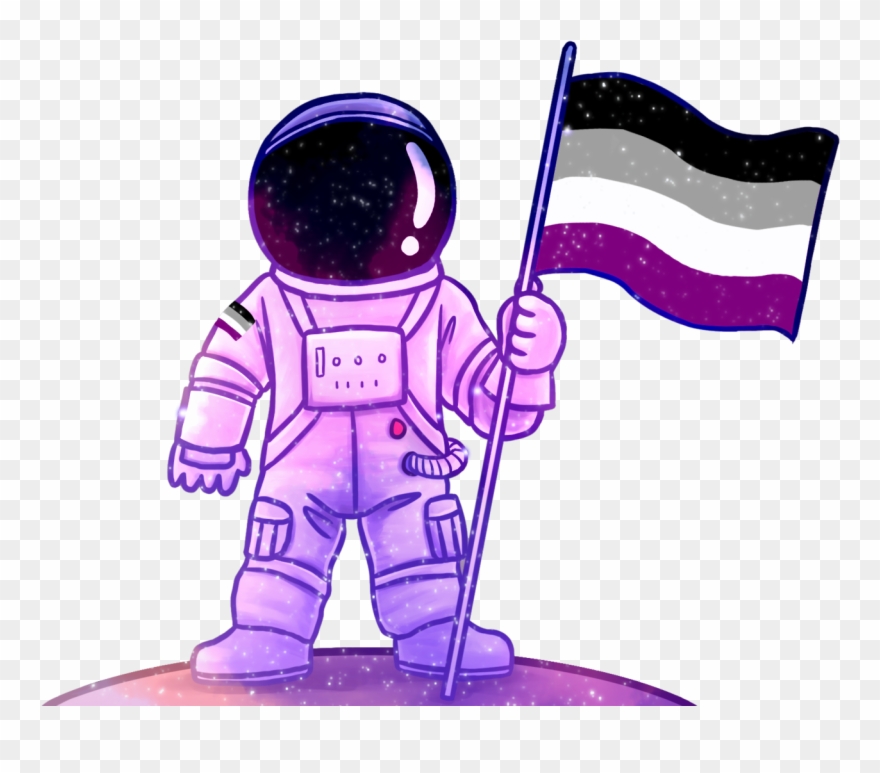 Love Me Please // I Love You Sumenya - Space Asexual Clipart