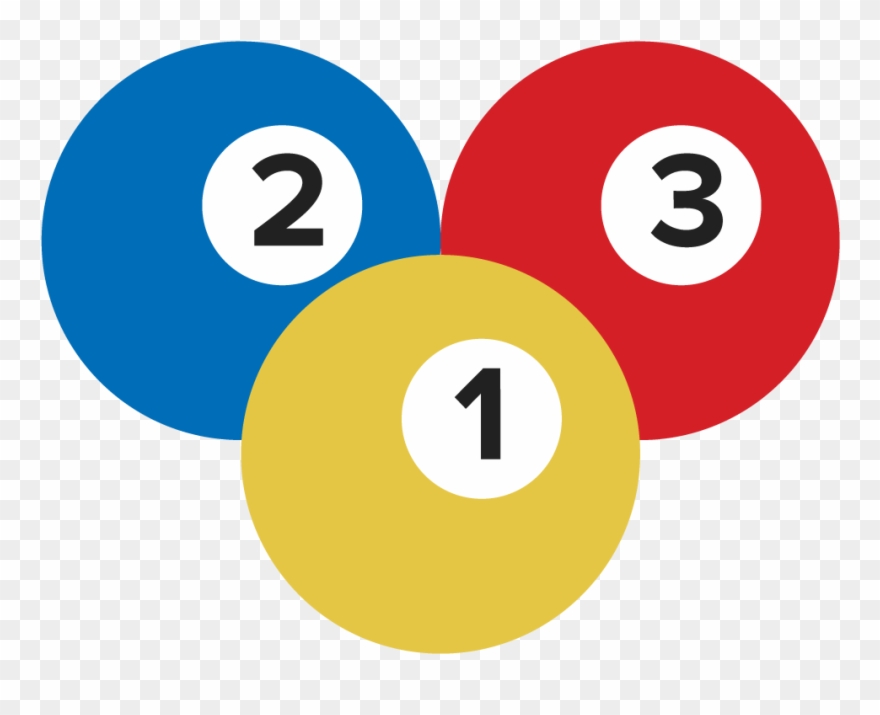 Sunday 3 Ball - 3 Pool Balls Clipart - Png Download