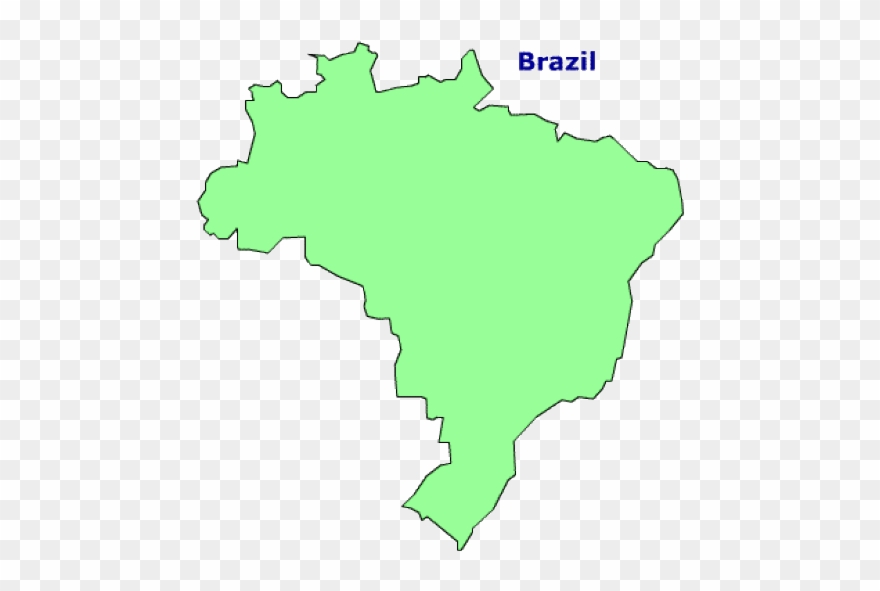 Additional Brazil Maps - Brazil Country Outline Clipart