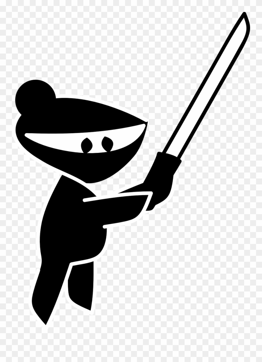 Ninja Samurai Sword - Ninja Clip Art - Png Download