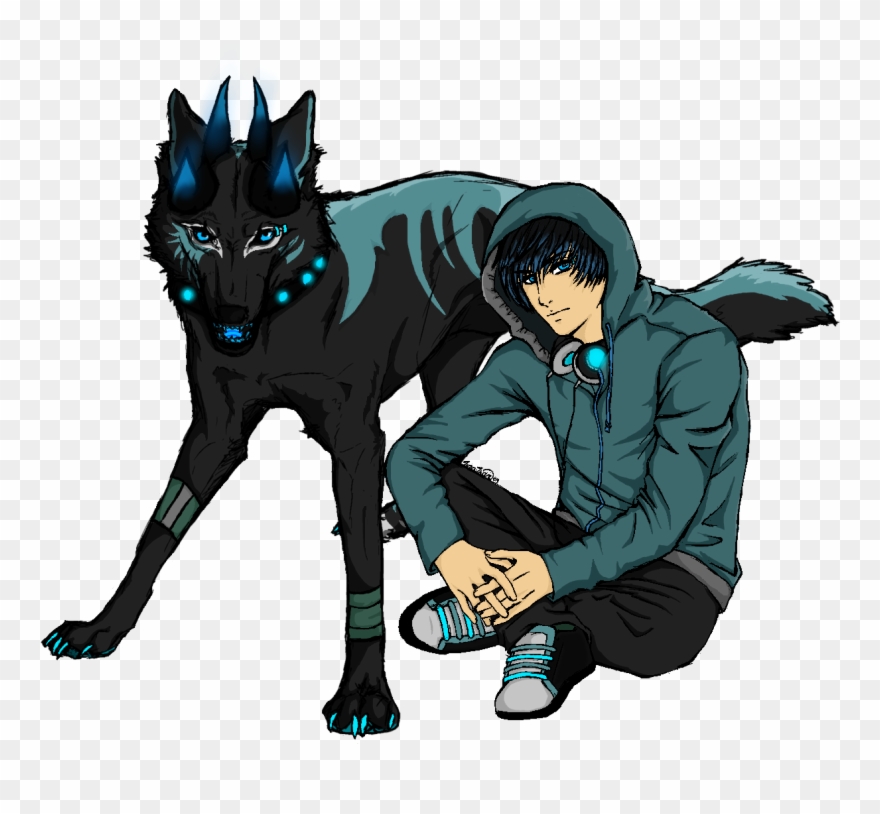 Lone Wolf Anime Wolf Drawings Clipart