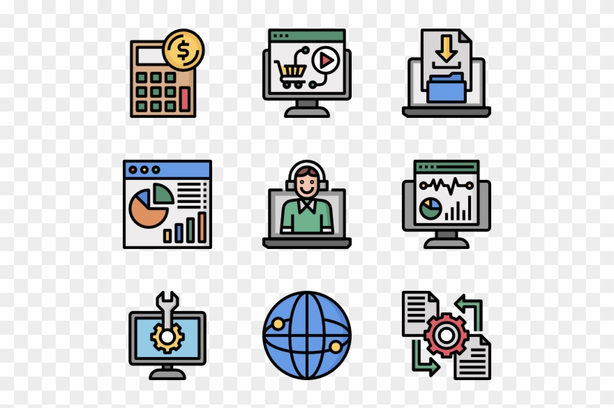 Seo And Development - Electric Vector Icon Png Clipart