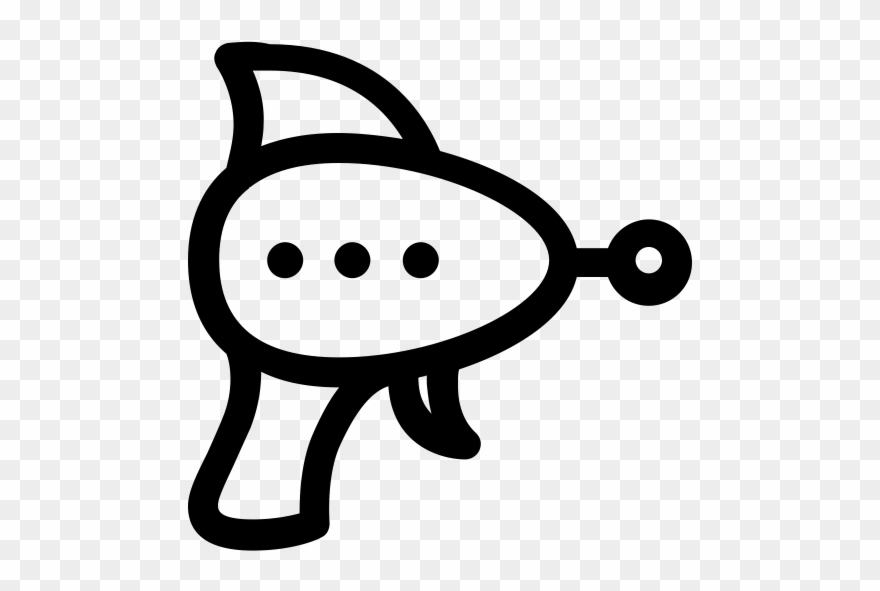 Shooting Ride - Laser Tag Cartoon Gun Clipart