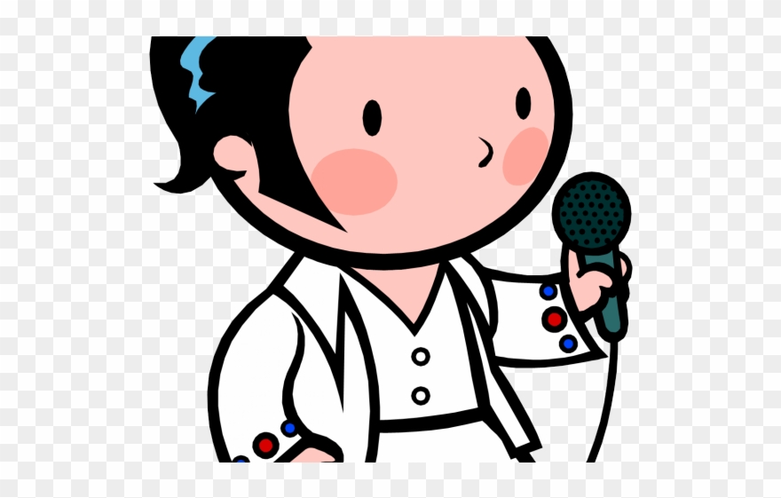 Short Hair Clipart Cartoon - Elvis Presley Cute Cartoon - Png Download