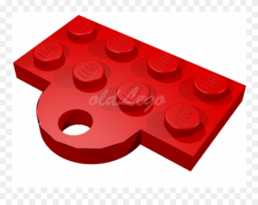 Plate Special 2 X 4 With Train Coupler Closed For Hook - Circle Clipart