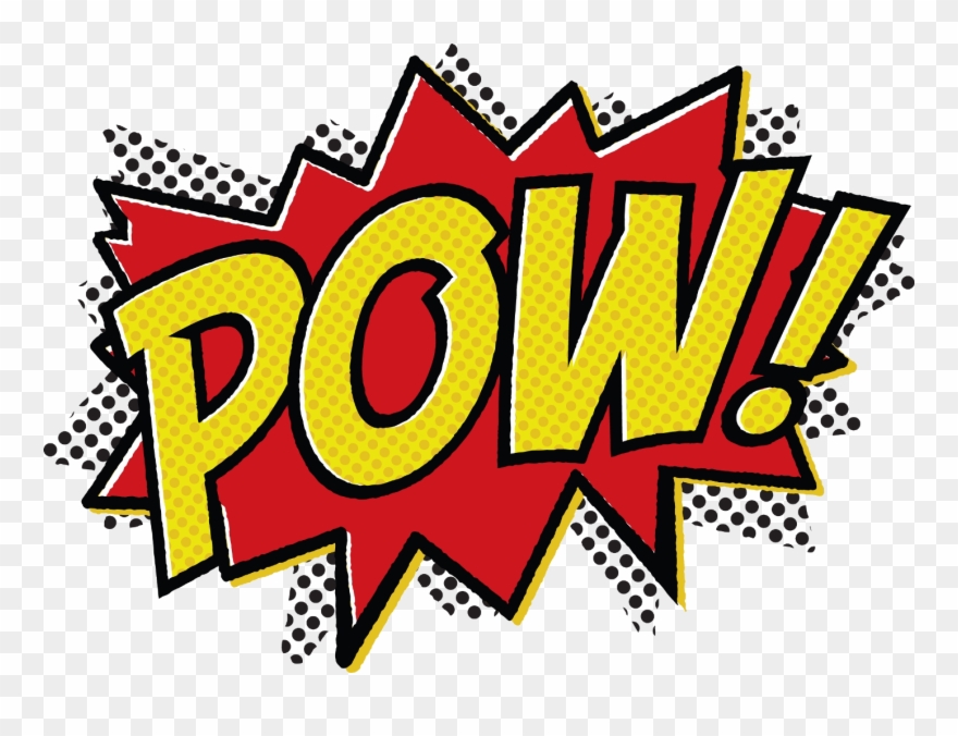 Comic Popart Pow Bubbles - Pow Png Clipart