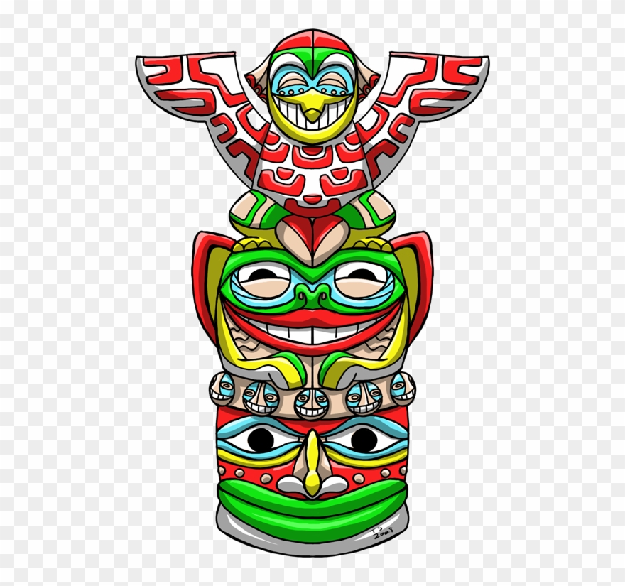 Pole Art Clip Transprent - Happy Totem - Png Download