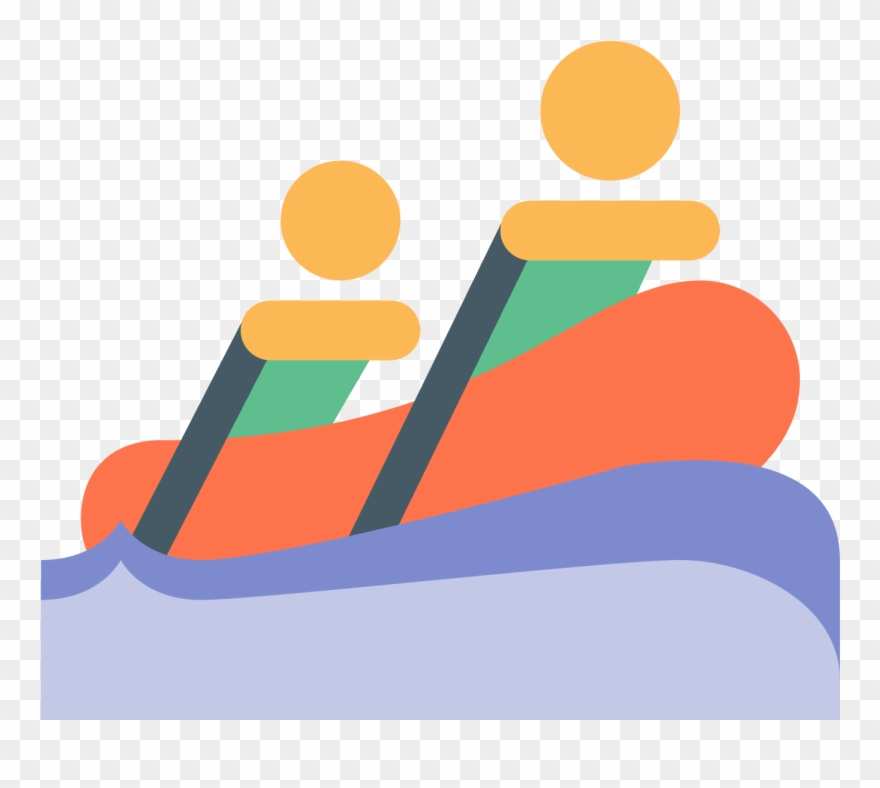 Rafting Clipart Transparent - River Rafting Icon Png