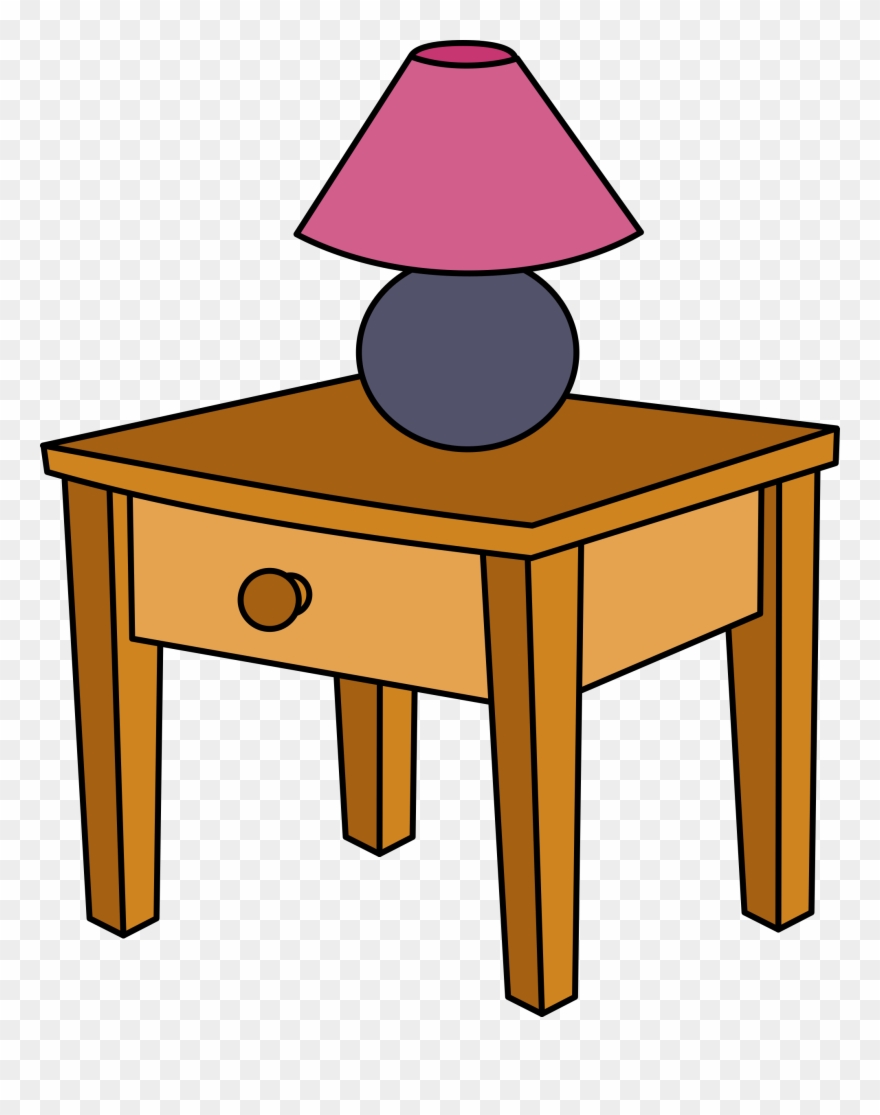 Big Image - Bedside Table Clipart - Png Download
