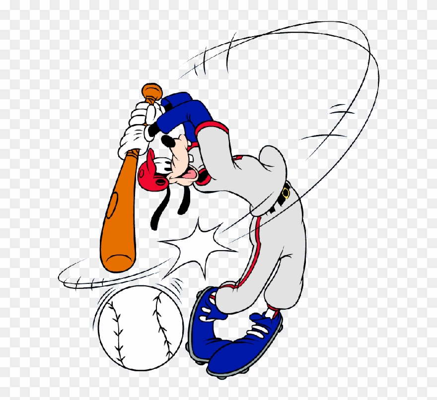 Goofy Sports Clipart Clip Art Image Of Chicken Leaving - Baseball Clipart Goofy - Png Download