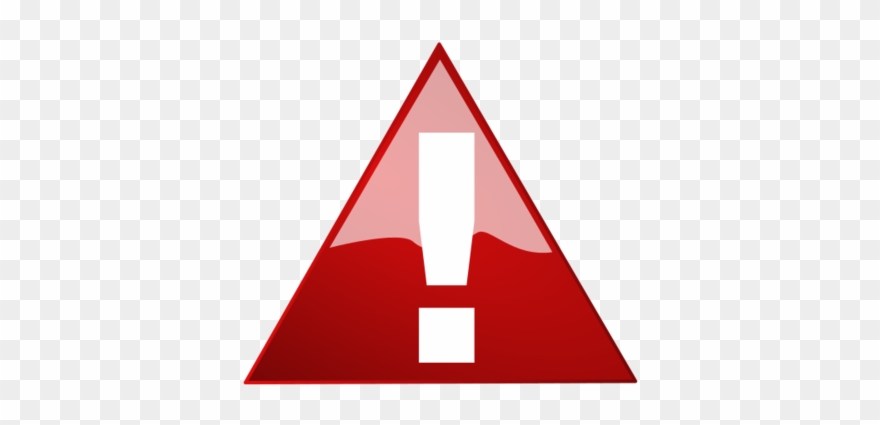Red Warning Triangle White Exclamation Mark - Wiki Clipart