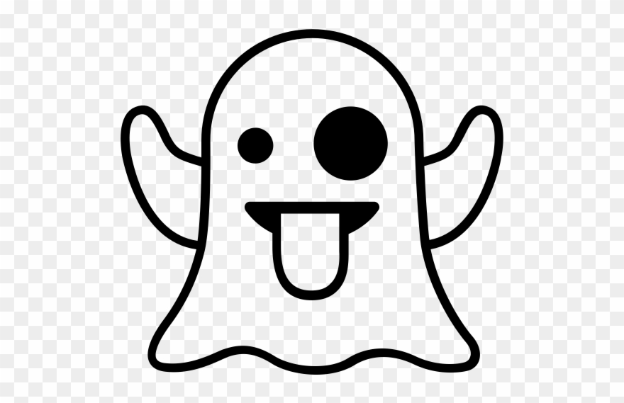 Ghost Rubber Stamp - The Noun Project Clipart