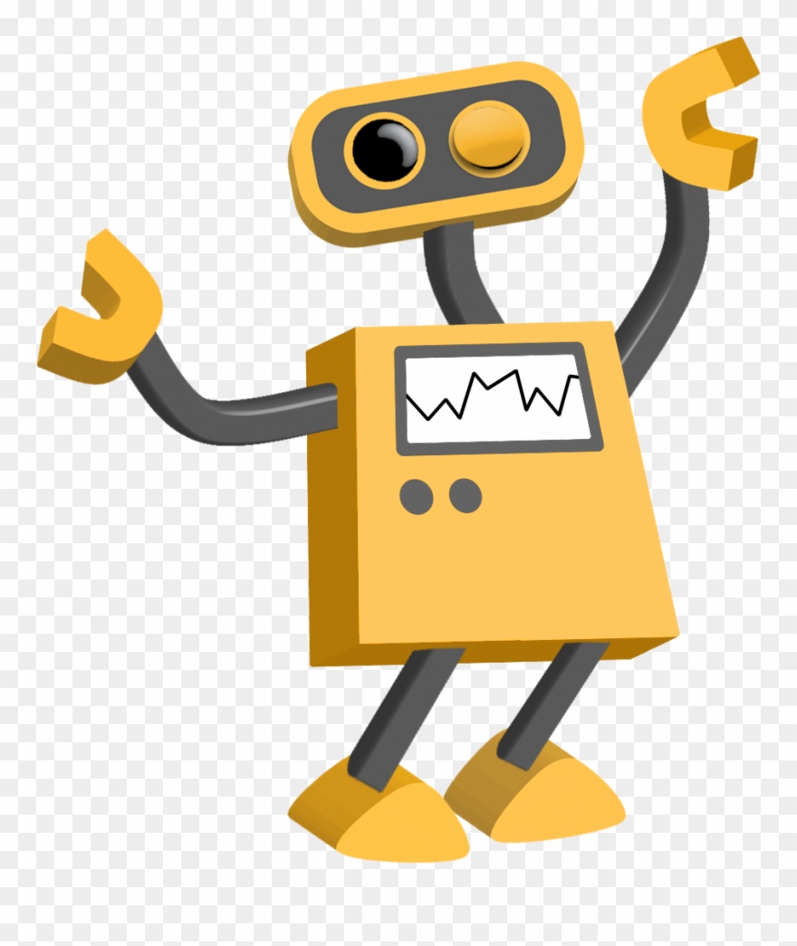 Winking Bot - Transparent Background Of A Robot Clipart - Png Download