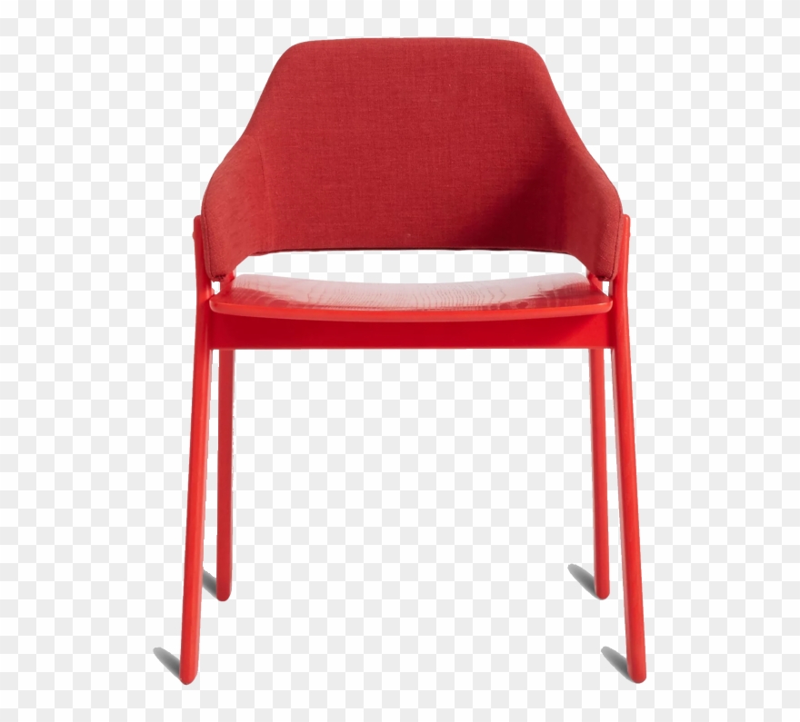 Blu Dot Red Chair - Blu Dot Clutch Dining Chair, White Oak / Pewter Clipart