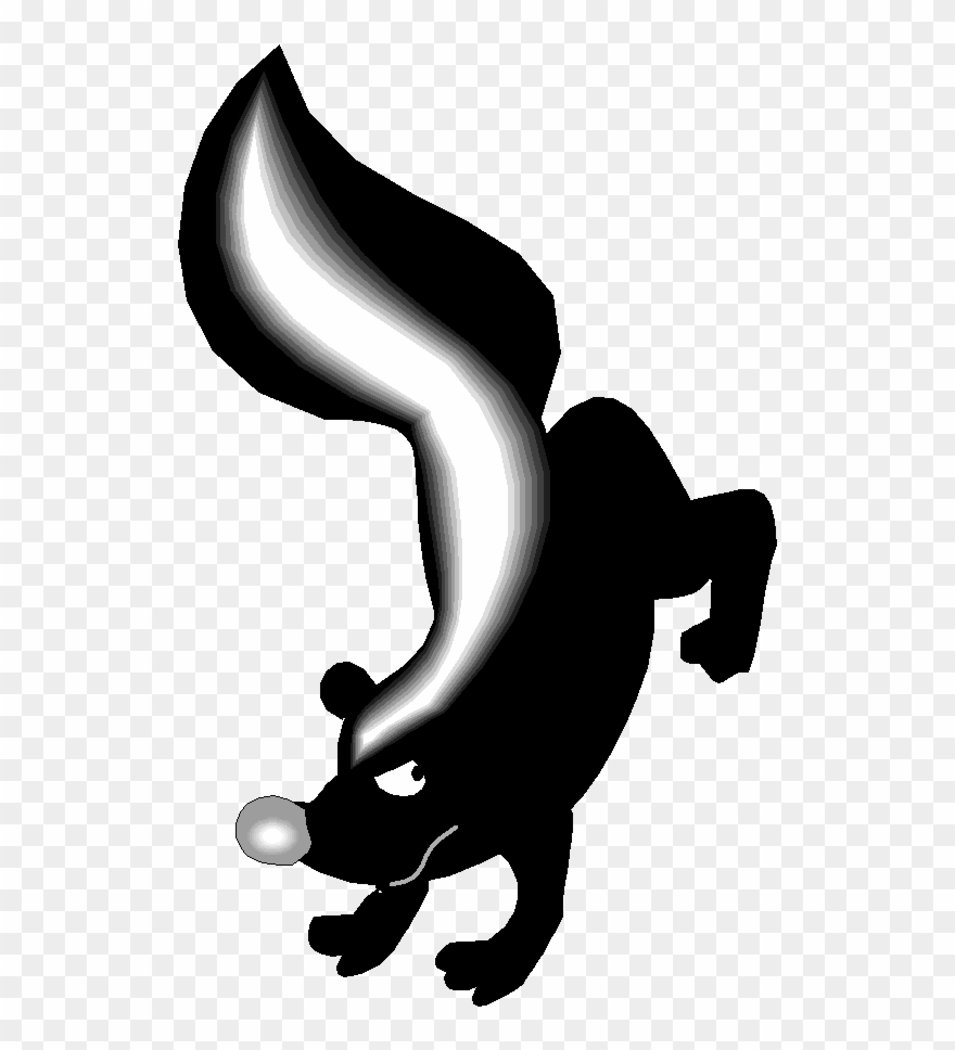 The Writer Who Wasn't - Mean Skunk Cartoon Clipart