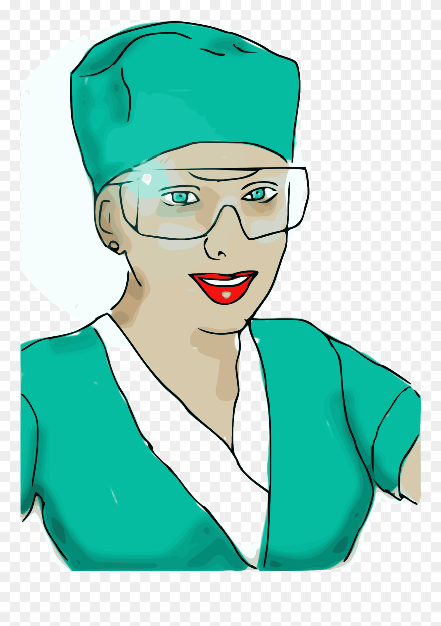 Enrolled Scrub Nurse Clip Art Download - Anteojos De Enfermeria - Png Download