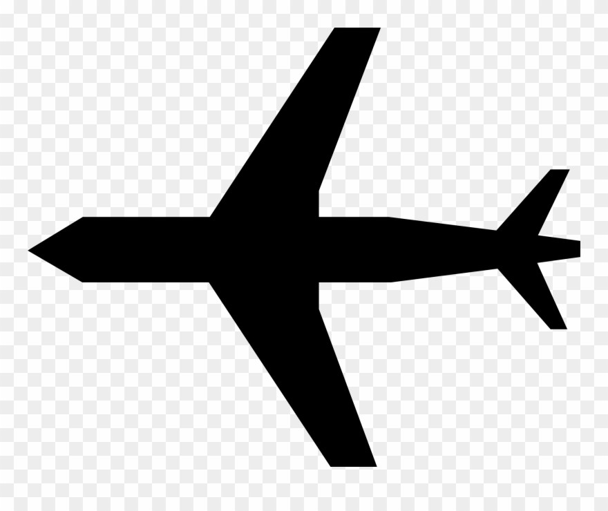 Graphic Library Library Line Angle Clip Art - Airplane - Png Download