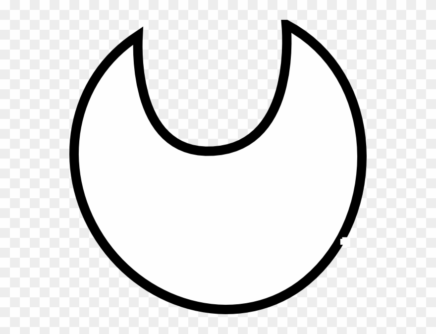 Baby Bib With Menu Clip Art - White Bib Png Transparent Png