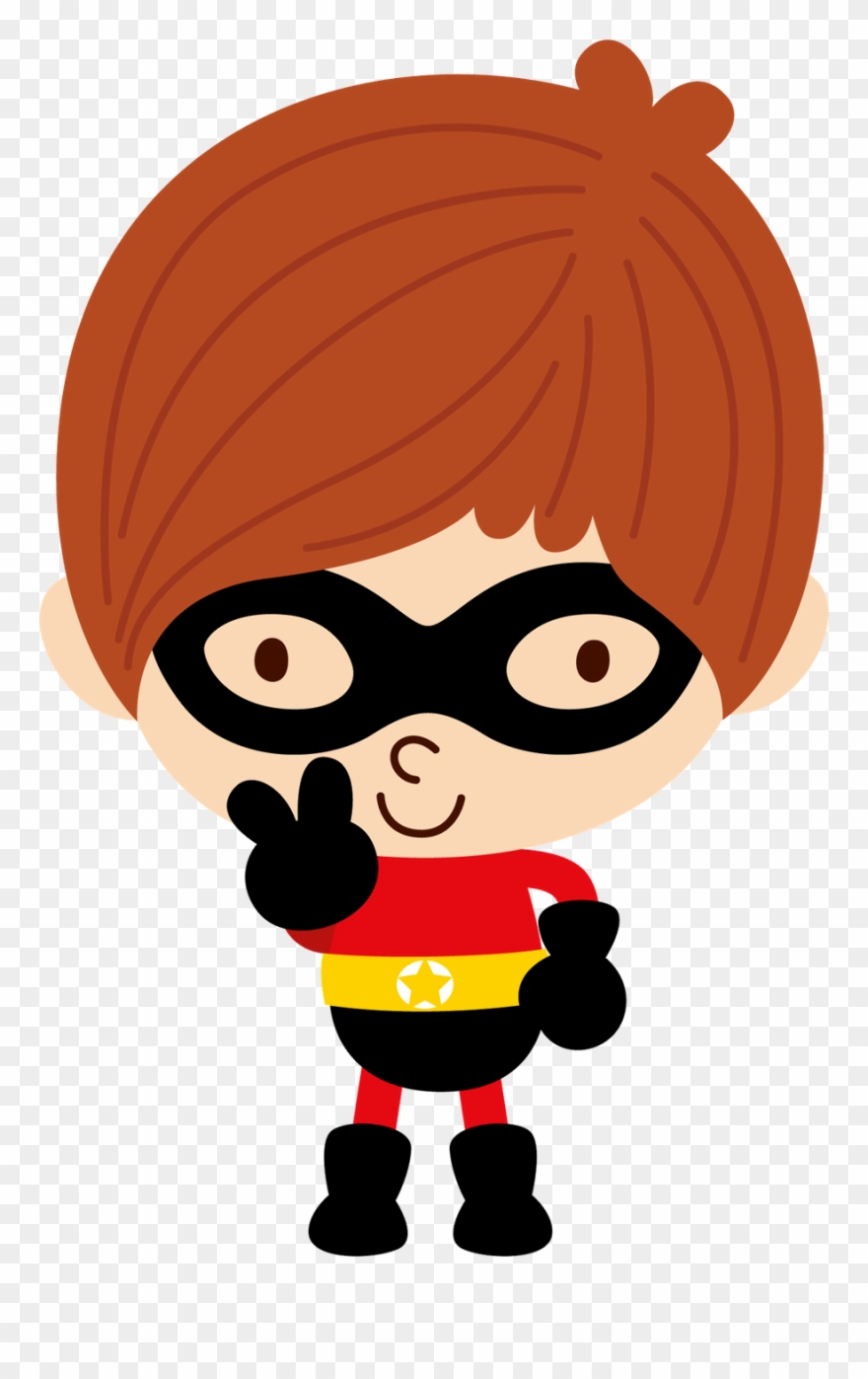 Minus Clipart Boy, Cute Clipart, Super Heros, Make - Monitos De Superhéroes - Png Download