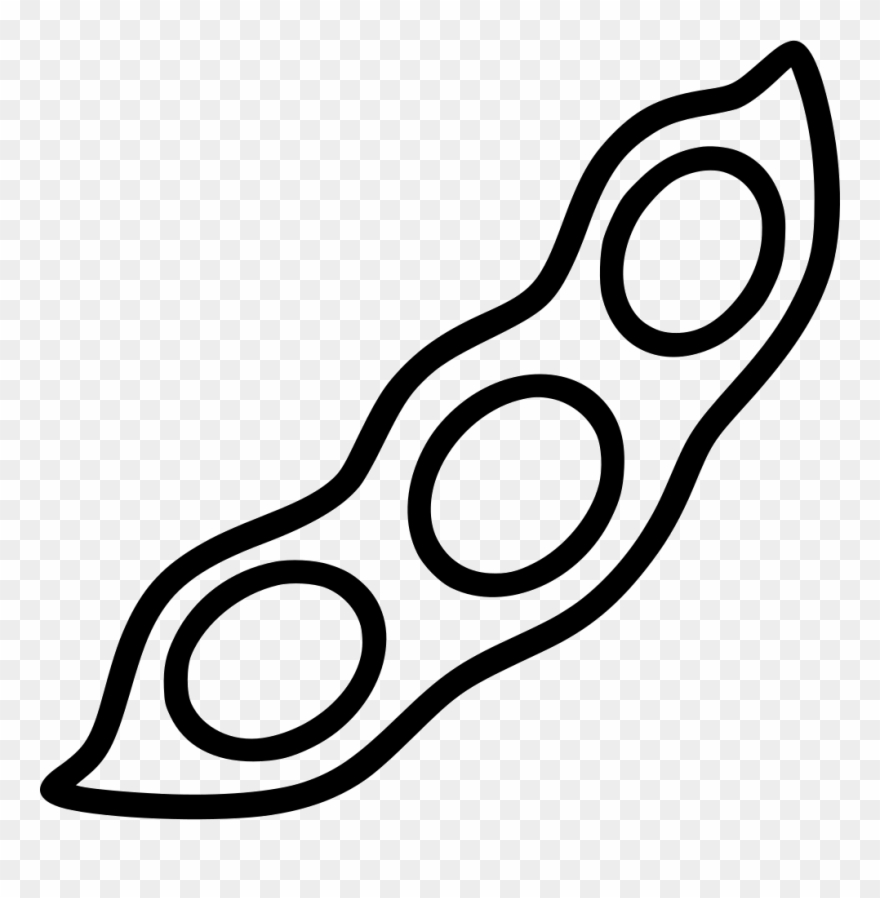 Clip Black And White Download Soy Svg Png Icon - Soybean Transparent Png