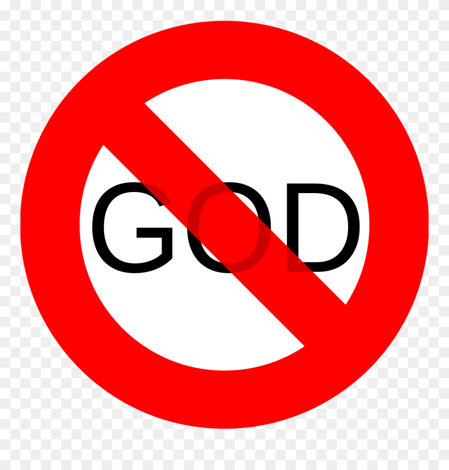 File - No God - Svg - Dont Believe In God Clipart