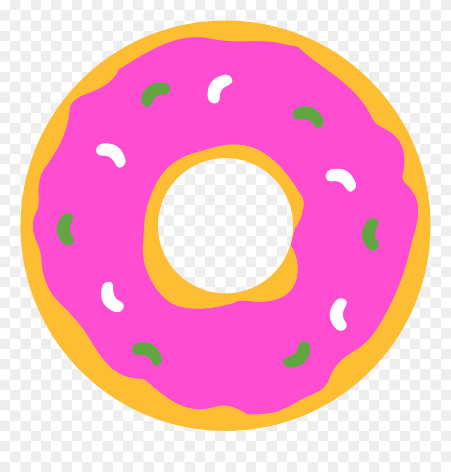 The Simpsons Clip Art - Doughnut - Png Download