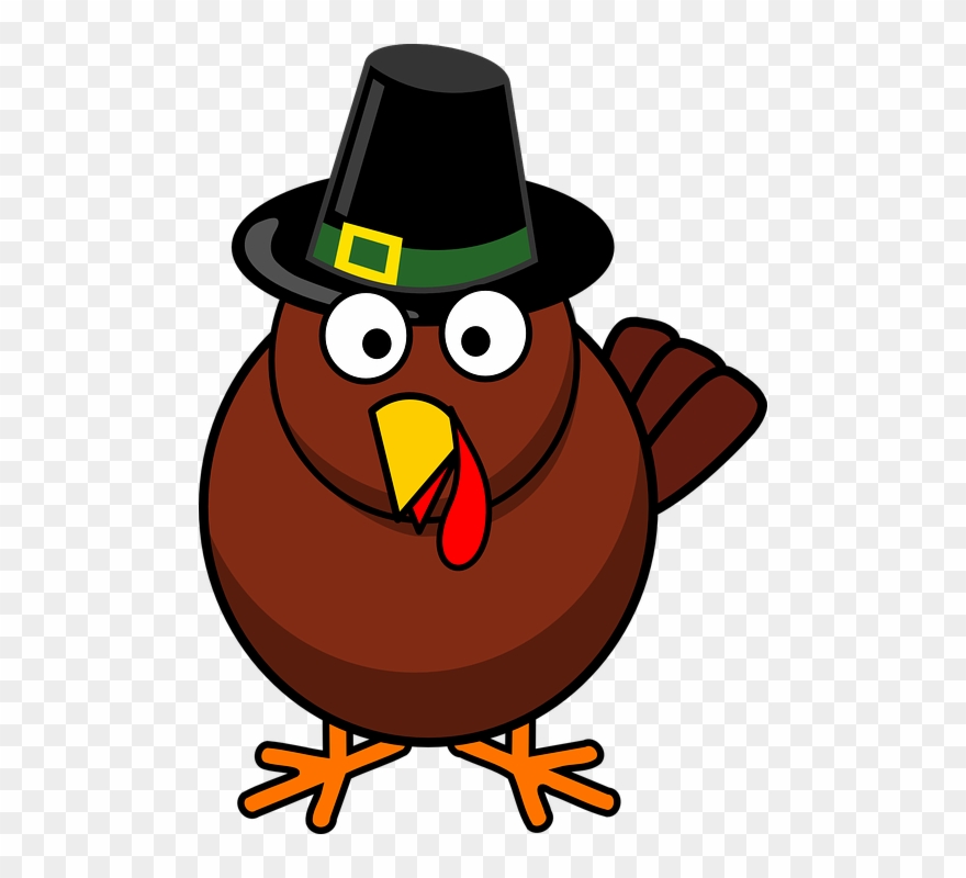 Bethlehem Clipart Nacimiento - Cartoon Turkey With Pilgrim Hat - Png Download